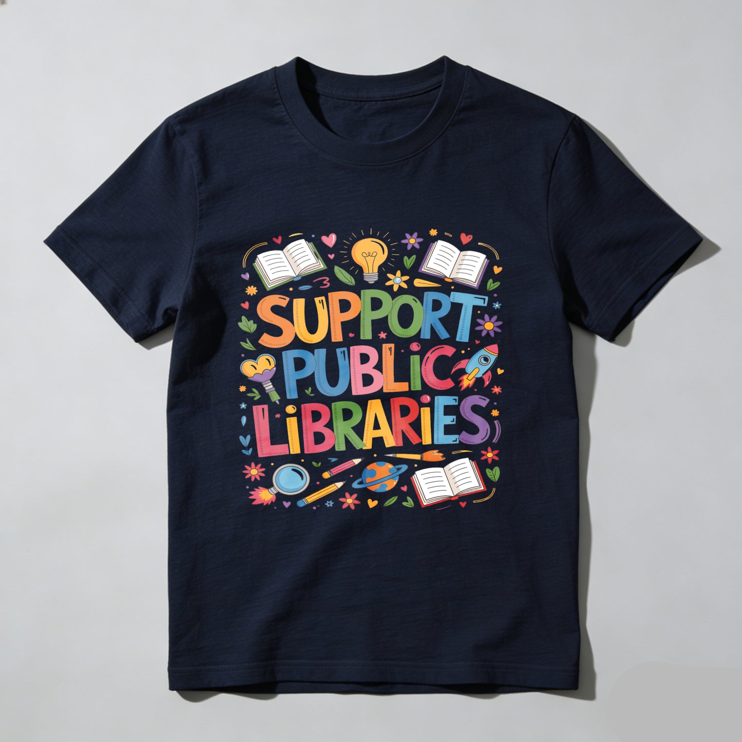 Wardrobecart Support Public Libraries Unisex Classic T-shirt
