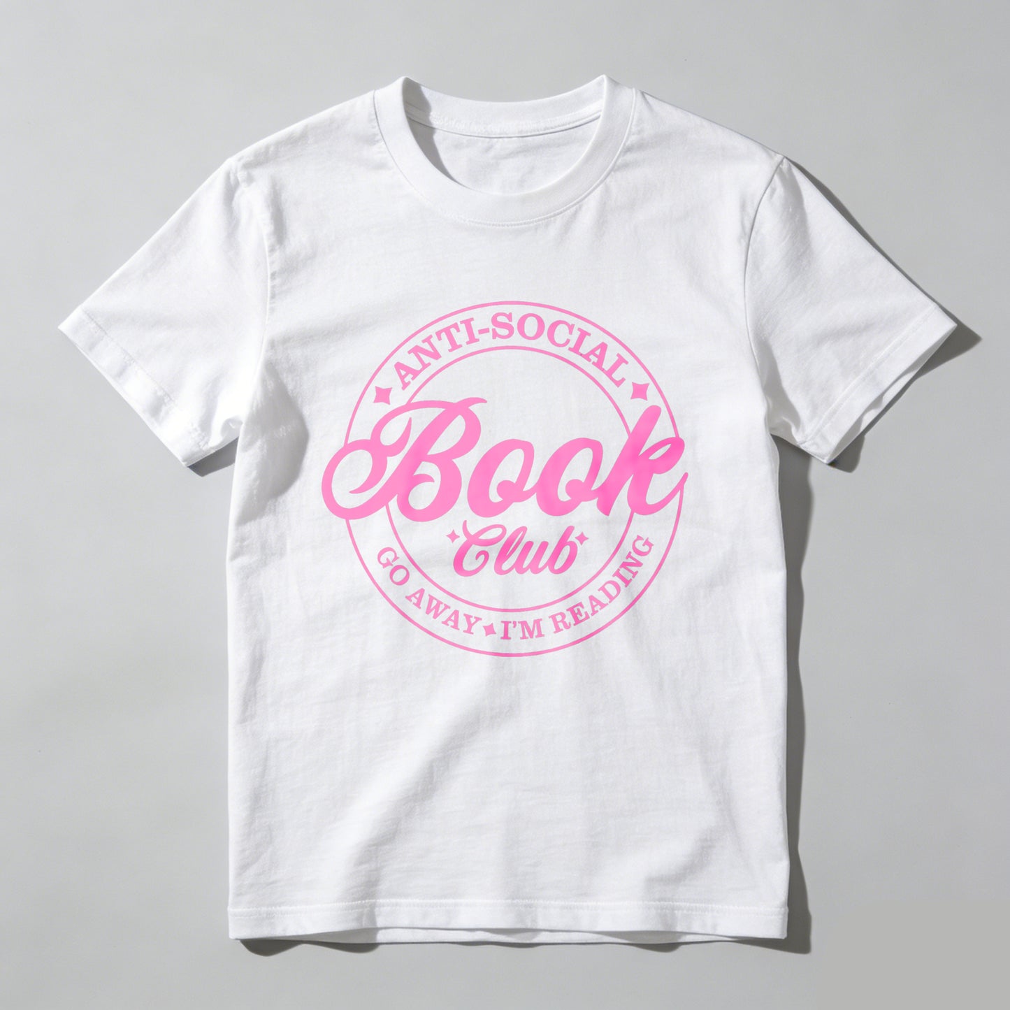 Wardrobecart Anti Social Book Club Go Away I'm Reading Unisex Classic T-shirt 100% cotton