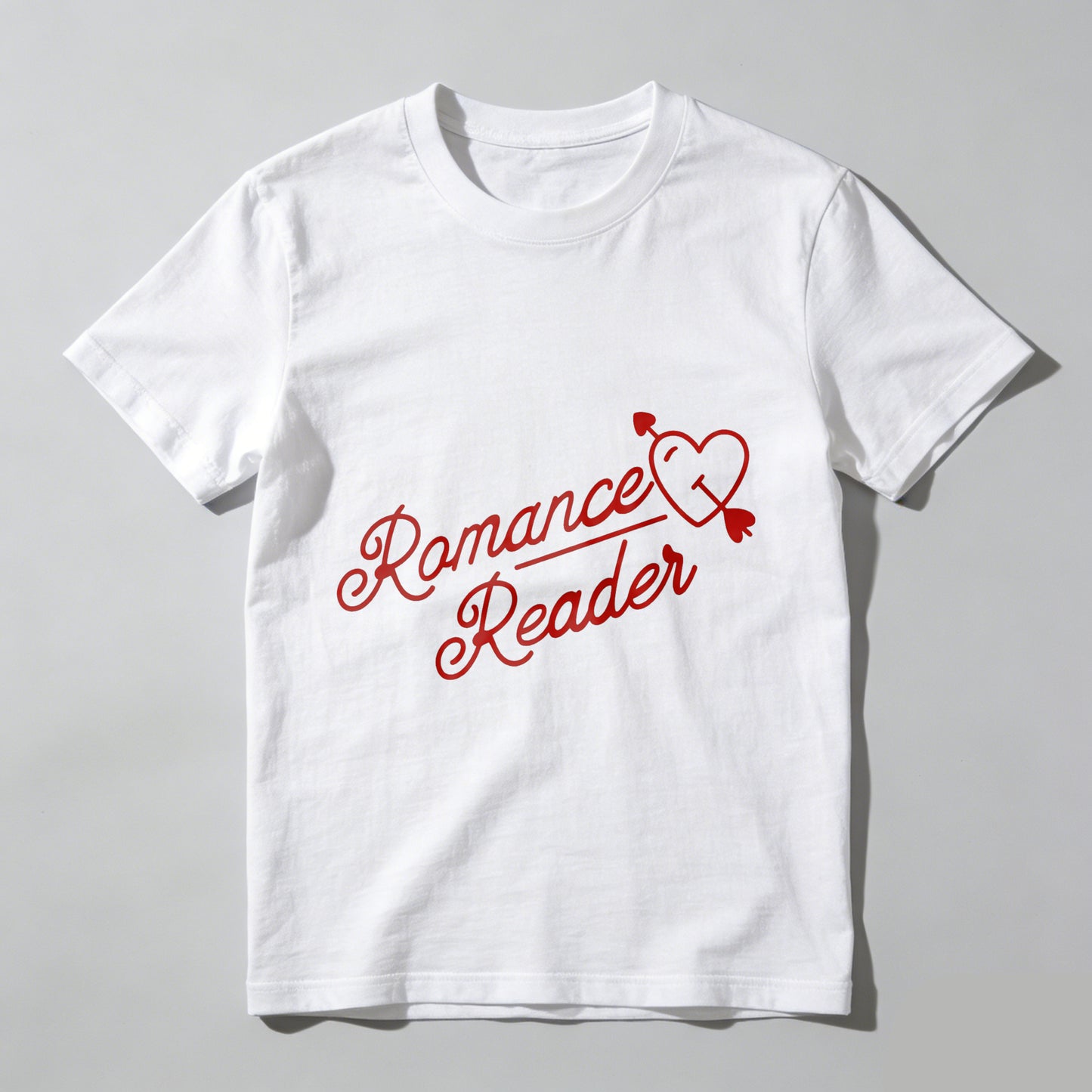 Wardrobecart Romance Reader Heart Arrow Design Unisex Classic T-shirt