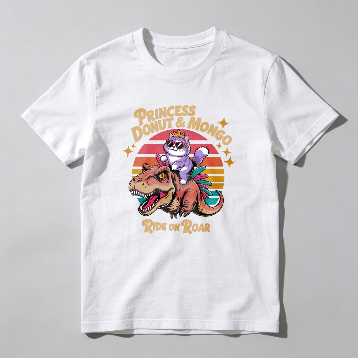 Wardrobecart Princess Donut And Mongo Ride On Roar Unisex Classic T-shirt