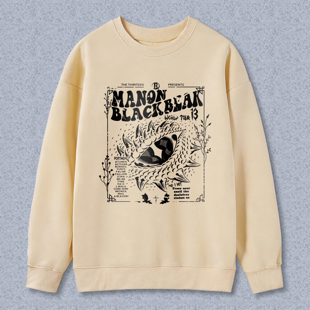 Wardrobecart Manon Blackbeak World Tour 3 Poster Design Unisex Classic Sweatshirt
