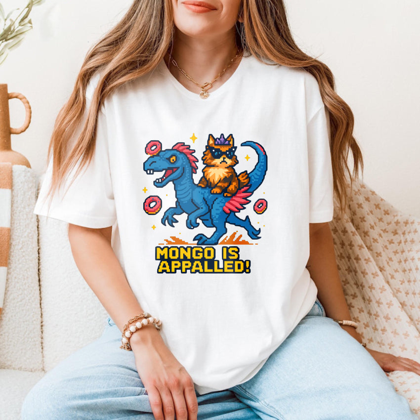 Wardrobecart Cat Riding Dragon With Donuts And Stars Unisex Classic T-shirt