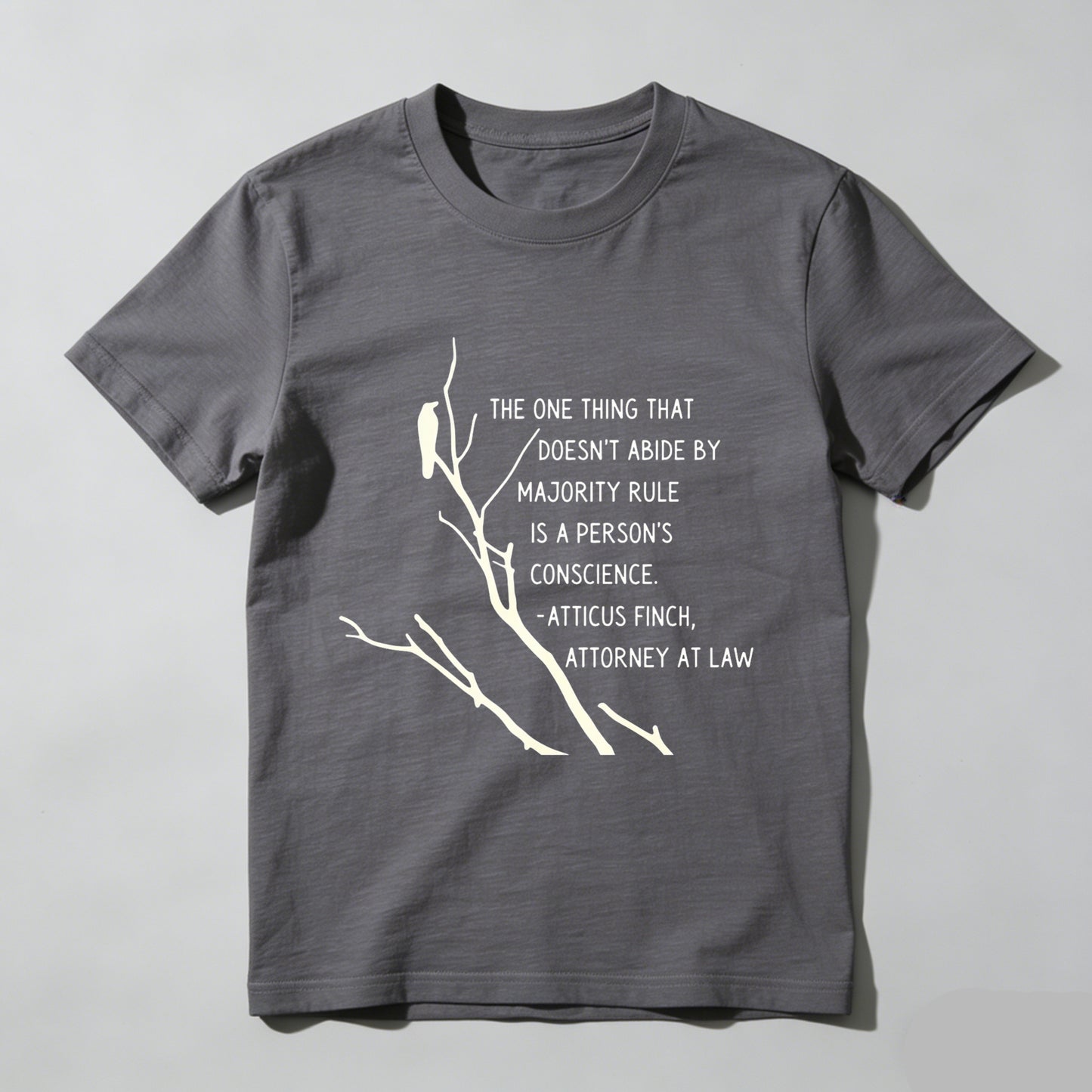 Wardrobecart The One Thing That Doesn't Abide By Majority Rule Is A Person's Conscience Unisex Classic T-shirt
