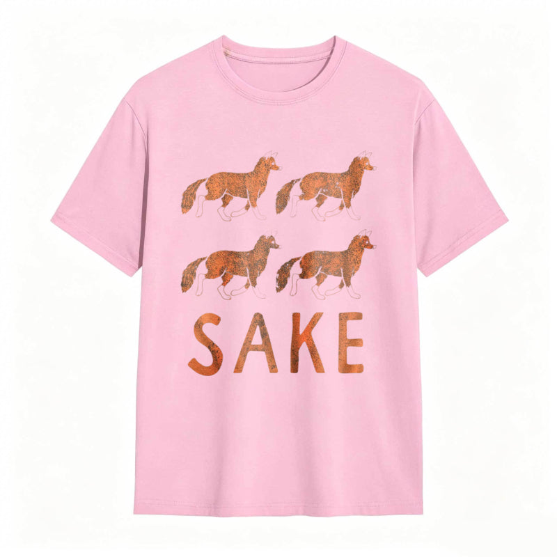 Four Fox Sake Funny Graphic Novelty Tee