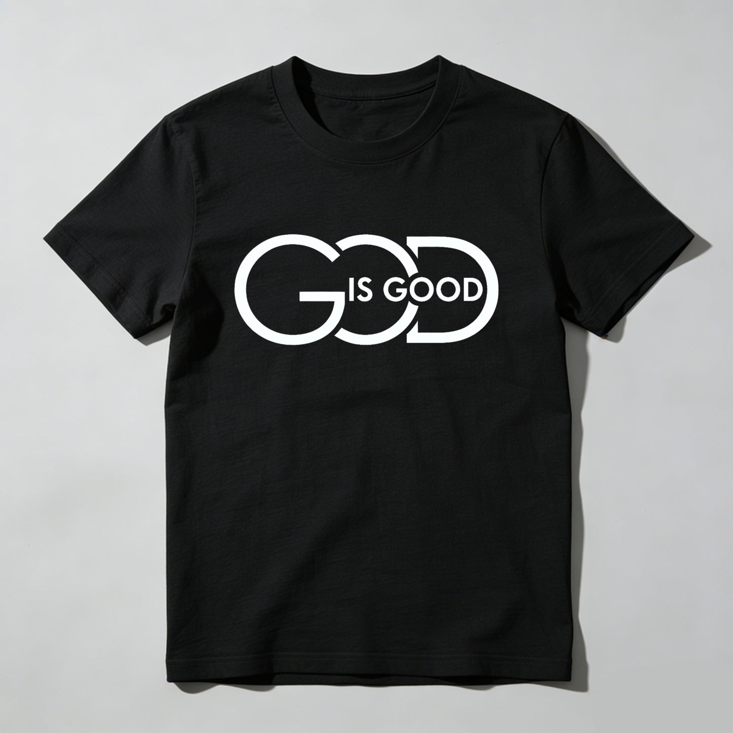 God Is Good T Shirt Made In Usa Christian Faith Statement Black Cotton Tee For Men Women Unisex Apparel