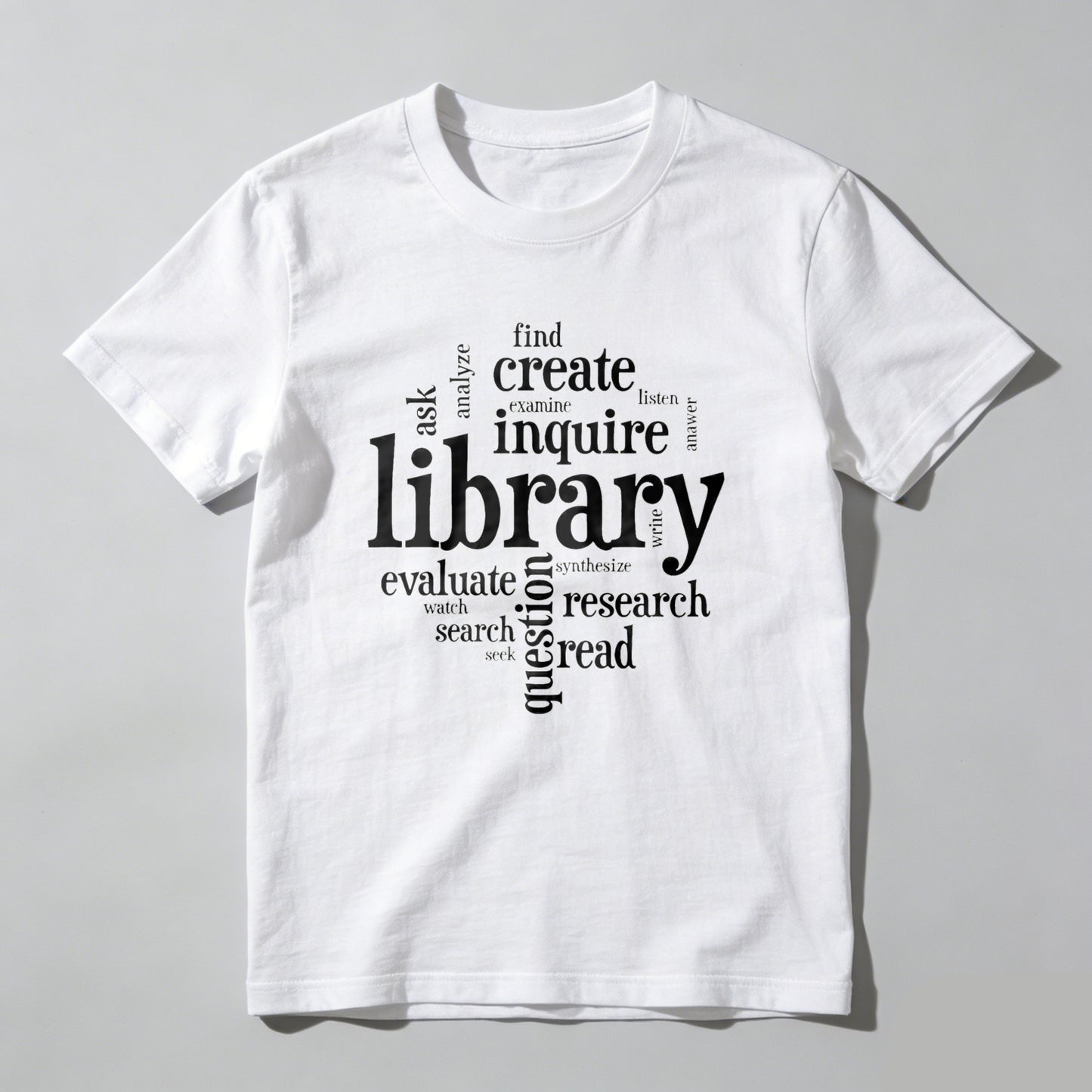 Wardrobecart Library Inquire Research Read Evaluate Create Find Ask Unisex Classic T-shirt
