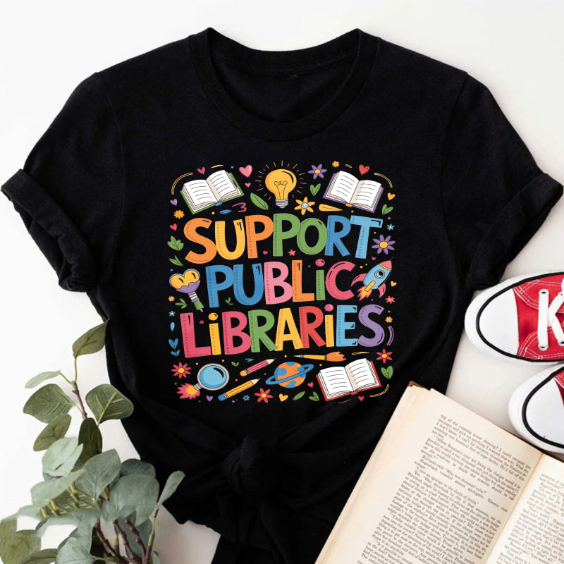 Wardrobecart Support Public Libraries Unisex Classic T-shirt