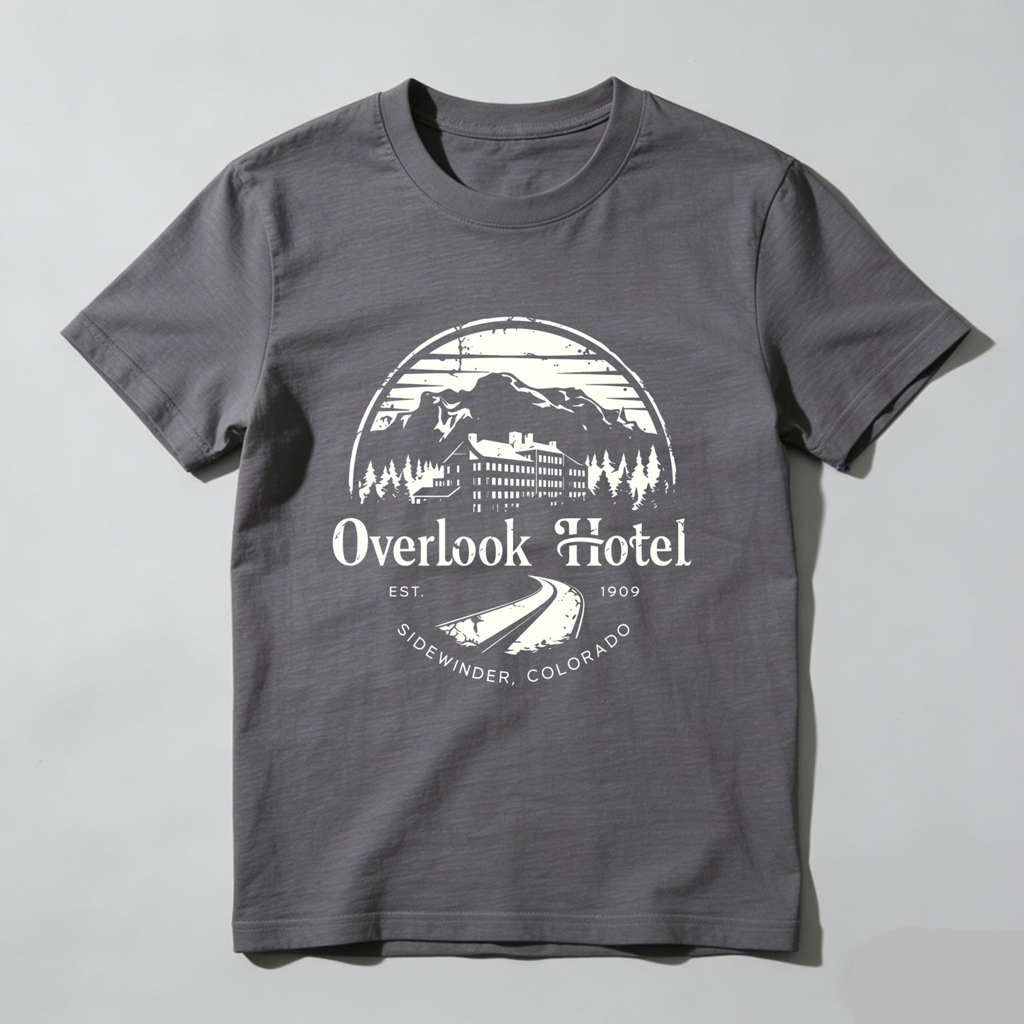 Wardrobecart Overlook Hotel Mountain Scene Design Unisex Classic T-shirt