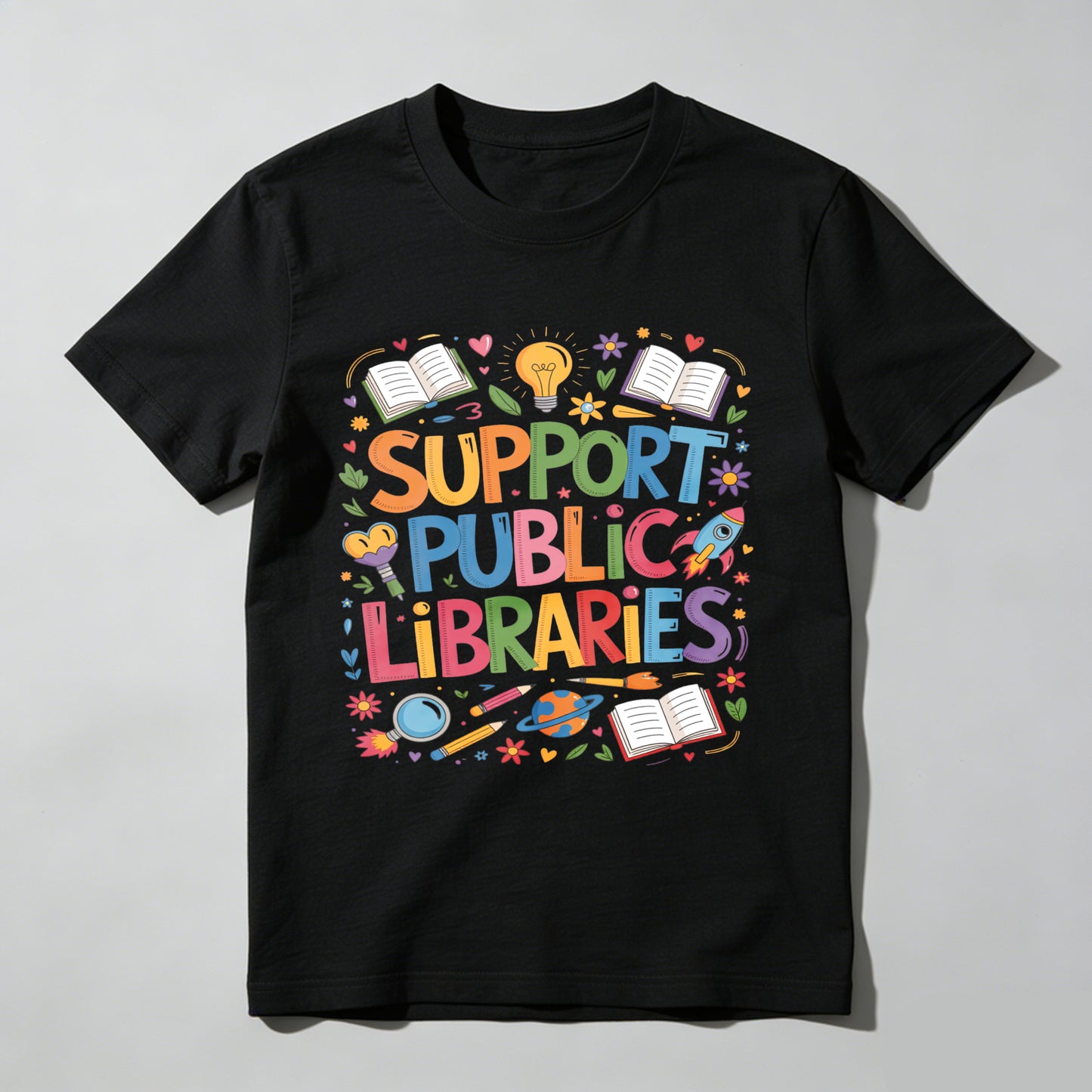 Wardrobecart Support Public Libraries Unisex Classic T-shirt