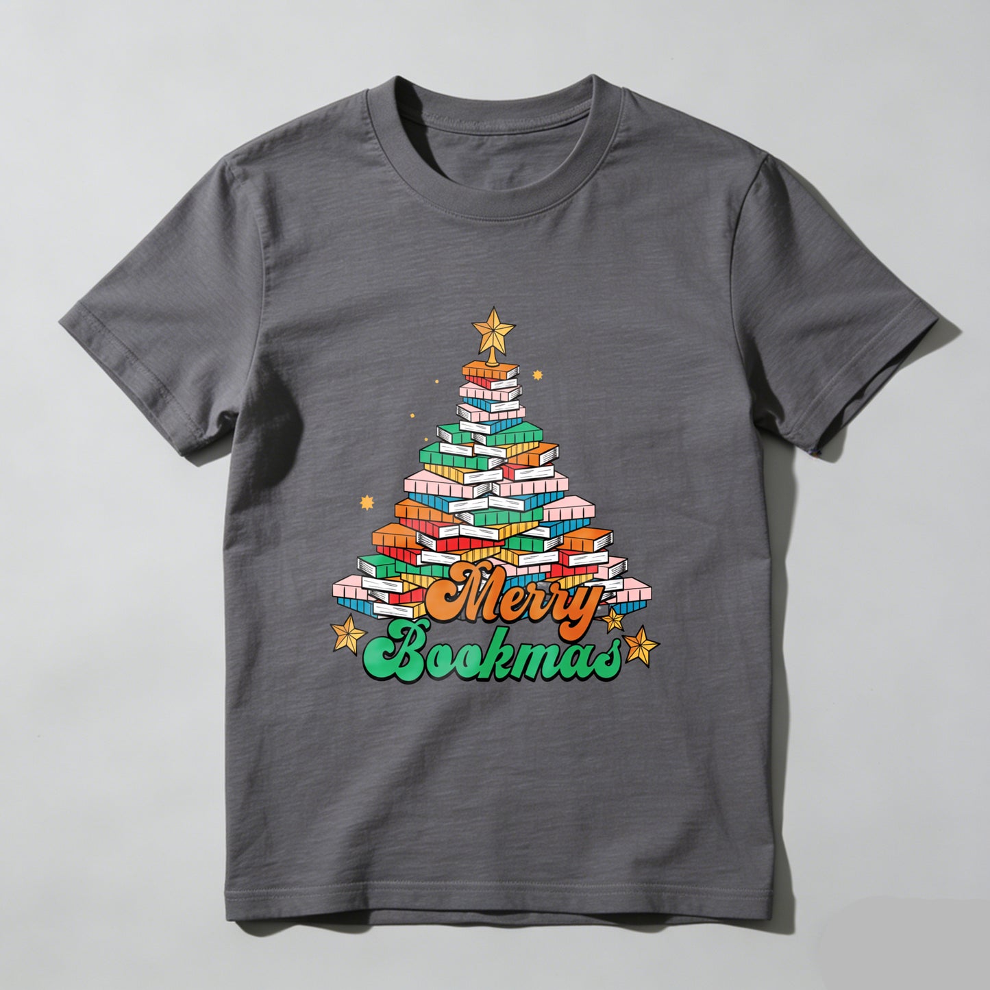 Wardrobecart Merry Bookmas Tree Made Of Books Unisex Classic T-shirt