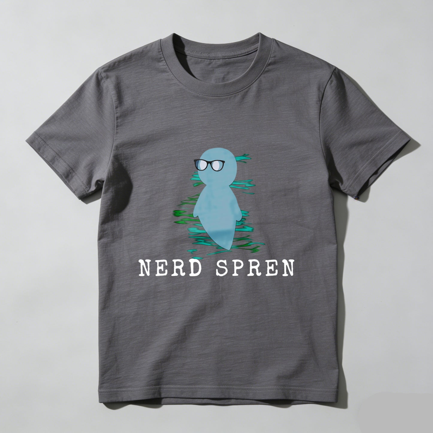 Wardrobecart Nerd Spren With Glasses And Water Ripple Effect Unisex Classic T-shirt