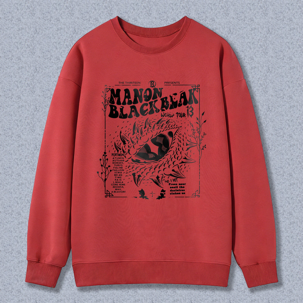 Wardrobecart Manon Blackbeak World Tour 3 Poster Design Unisex Classic Sweatshirt