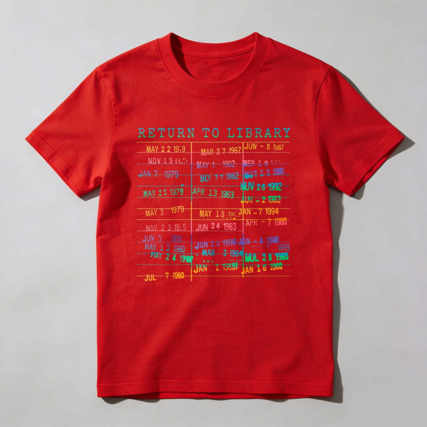 Wardrobecart Return To Library Date List Unisex Classic T-shirt