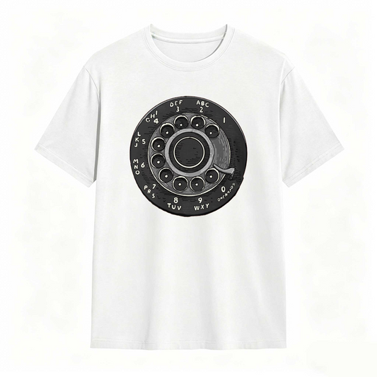 Rotary Phone Dial Pattern T-shirt