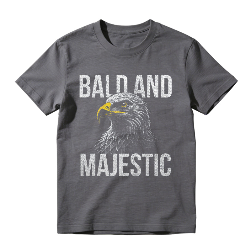 Bald and Majestic Sarcastic Eagle Funny Graphic T-shirt for Men