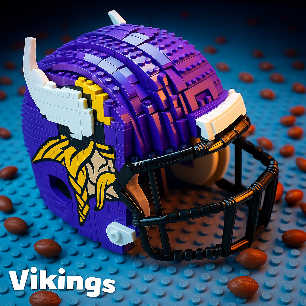 Football Team Building Block Helmet