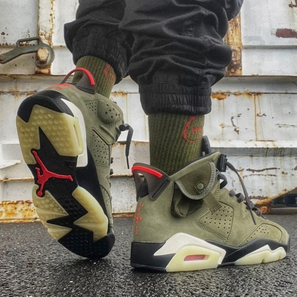 Air Jordan 6 Retro X Travis Scott Olive SP