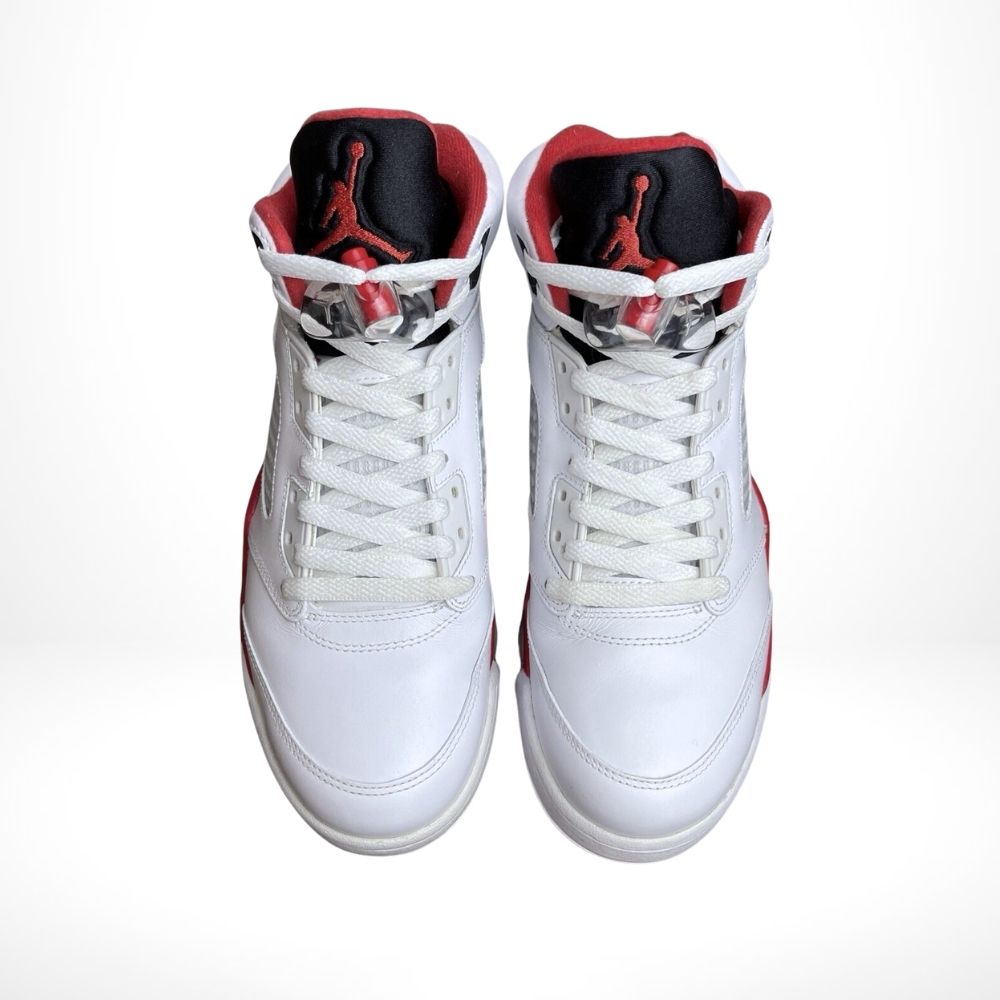 Air Jordan 5 Retro Fire Red Black Tongue