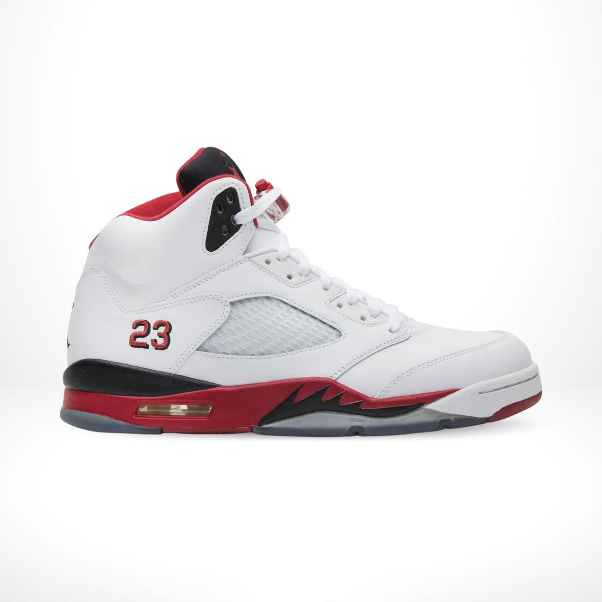 Air Jordan 5 Retro Fire Red Black Tongue