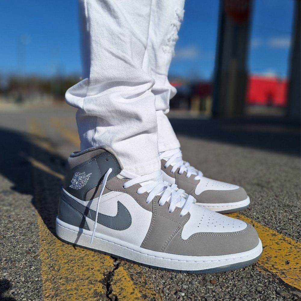 Air Jordan 1 Mid Cool Grey White SE