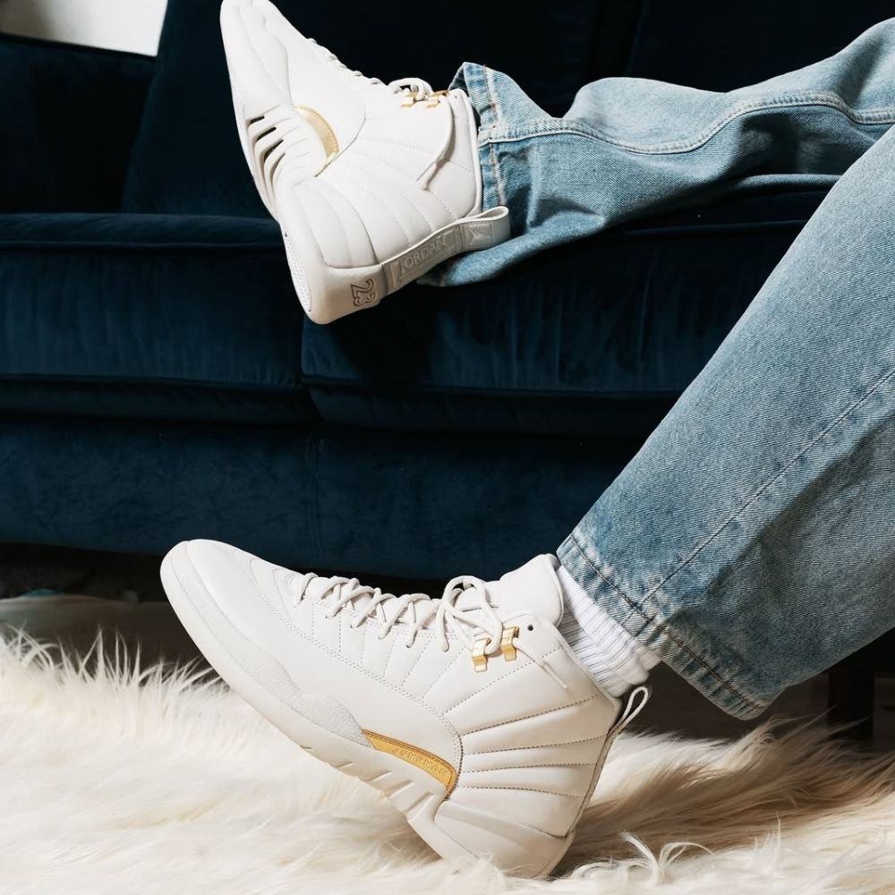 Air Jordan 12 Retro Phantom Metallic Gold White