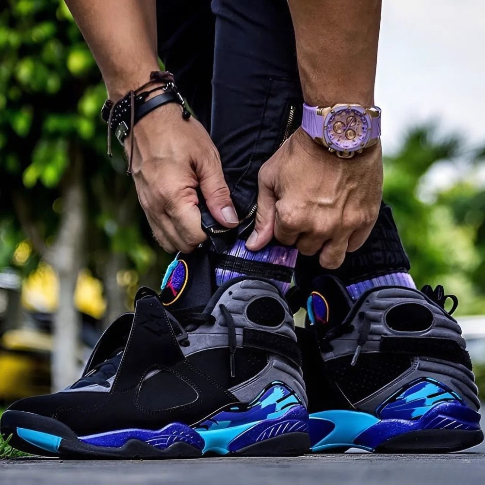 Air Jordan 8 Retro Aqua Black Bright Concord 2025