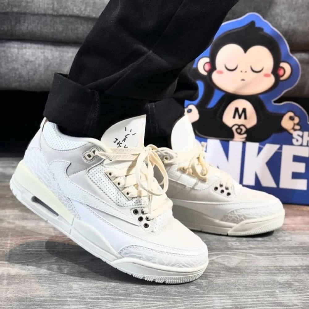 Air Jordan 3 X Travis Scott White Sail