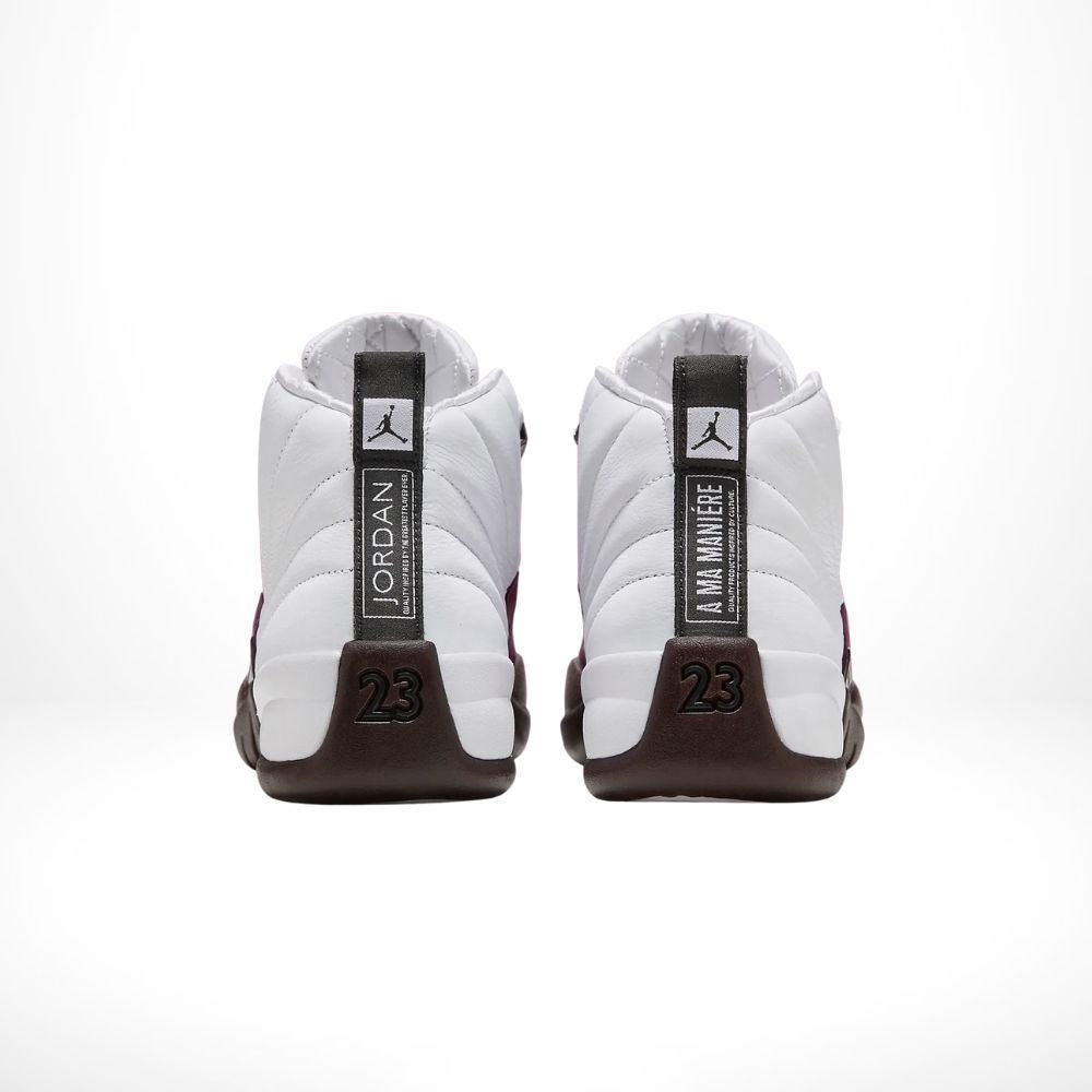 Air Jordan 12 Retro X A Ma Maniére White Burgundy Crush