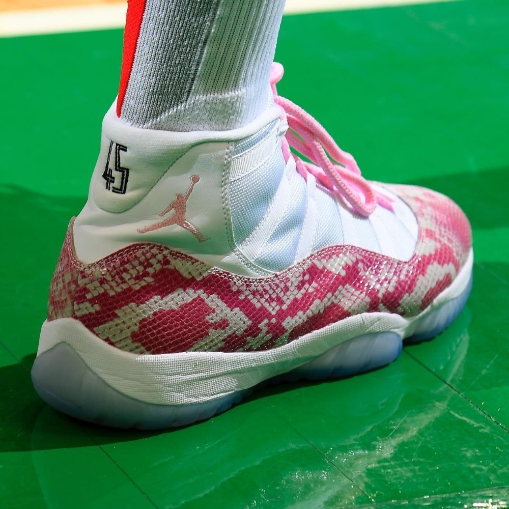 Air Jordan 11 Retro X OVO Pink Snakeskin White