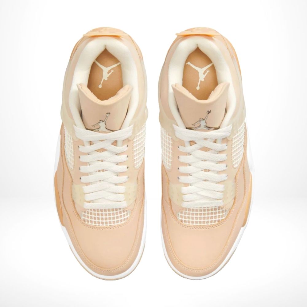 Air Jordan 4 Retro Shimmer Metallic Silver Orange