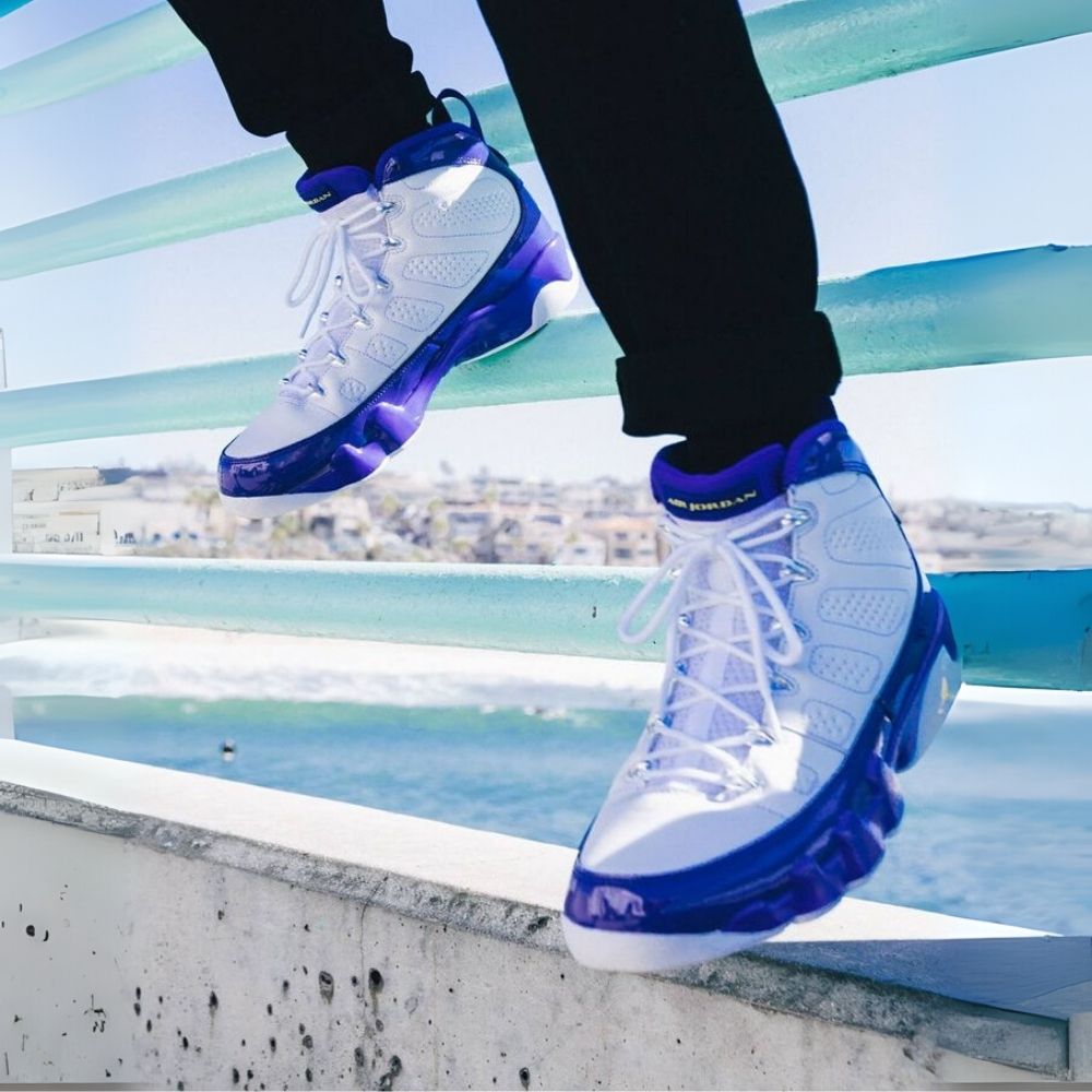 Air Jordan 9 Retro Kobe Bryant White Concord PE