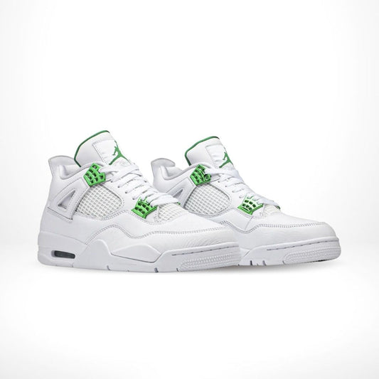 Air Jordan 4 Retro Metallic Green White