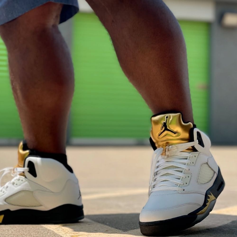 Air Jordan 5 Retro Olympic White Gold 2016