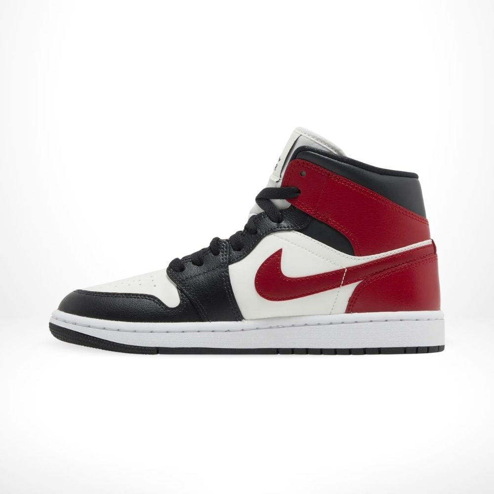 Air Jordan 1 Mid Gym Red Off Noir