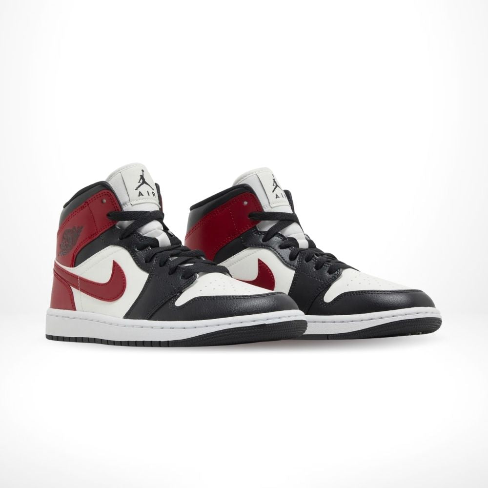 Air Jordan 1 Mid Gym Red Off Noir