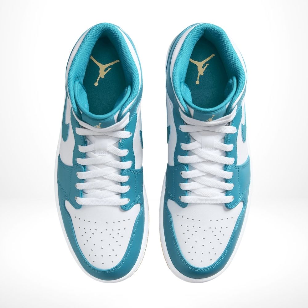 Air Jordan 1 Mid Aquatone Blue White
