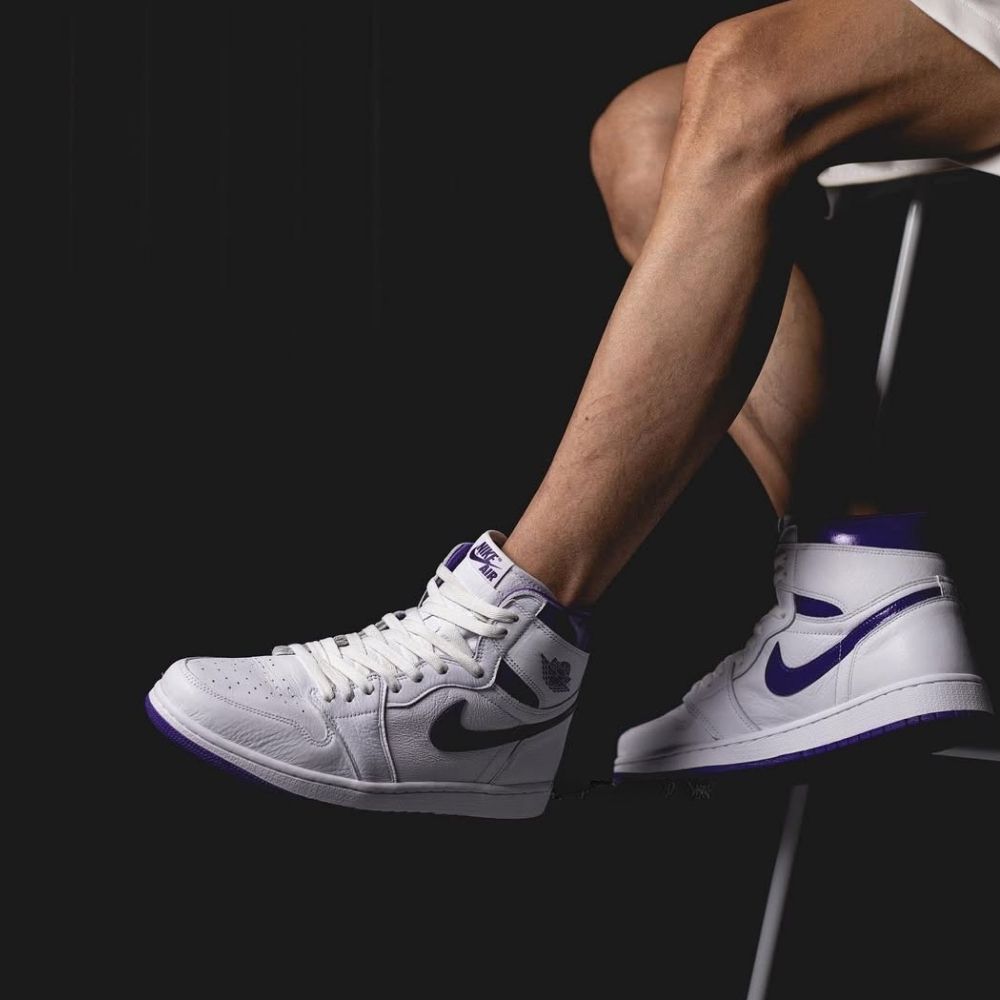 Air Jordan 1 Retro High OG White Court Purple