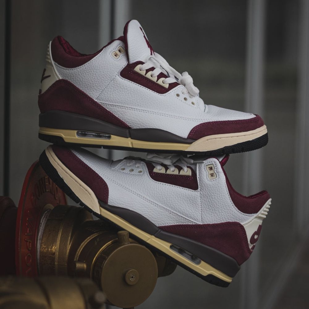 Air Jordan 3 x A Ma Maniere Burgundy Crush