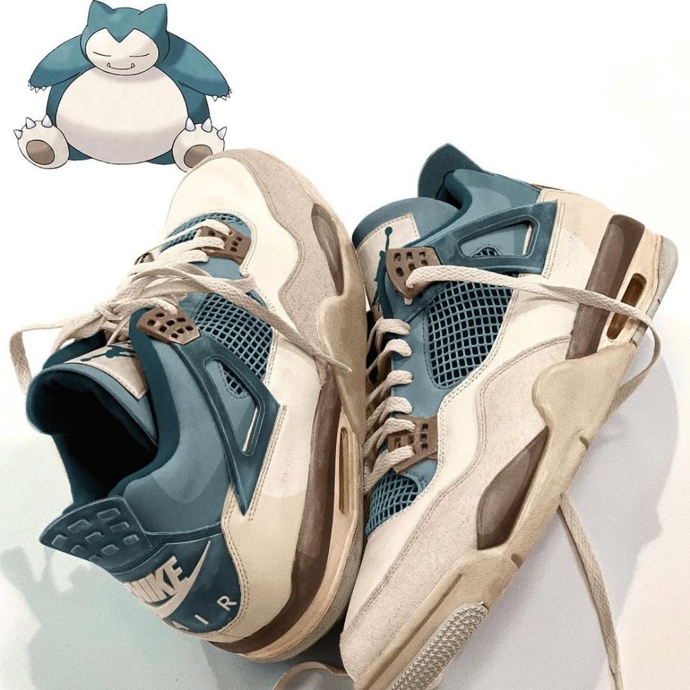 Air Jordan 4 Snorlax Custom