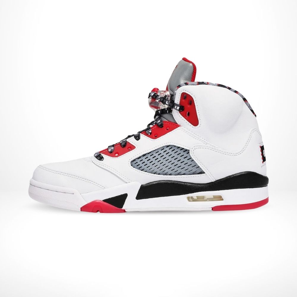 Air Jordan 5 Retro Quai 54 White University Red