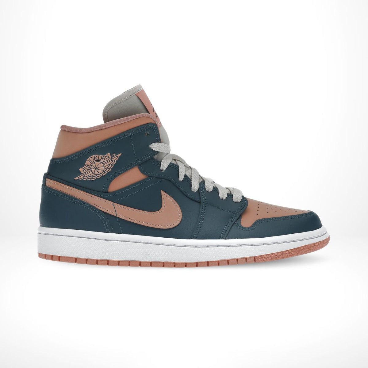 Air Jordan 1 Mid Dark Teal Green Pink