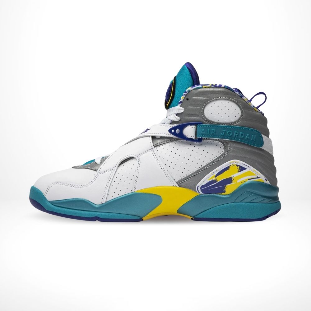 Air Jordan 8 Retro White Aqua Blue