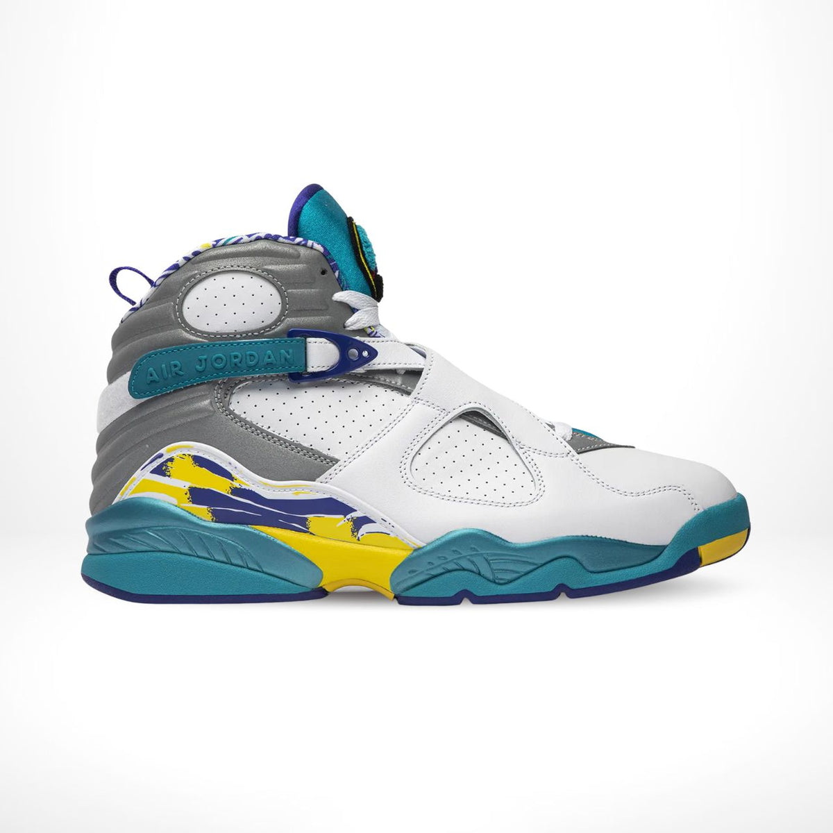 Air Jordan 8 Retro White Aqua Blue