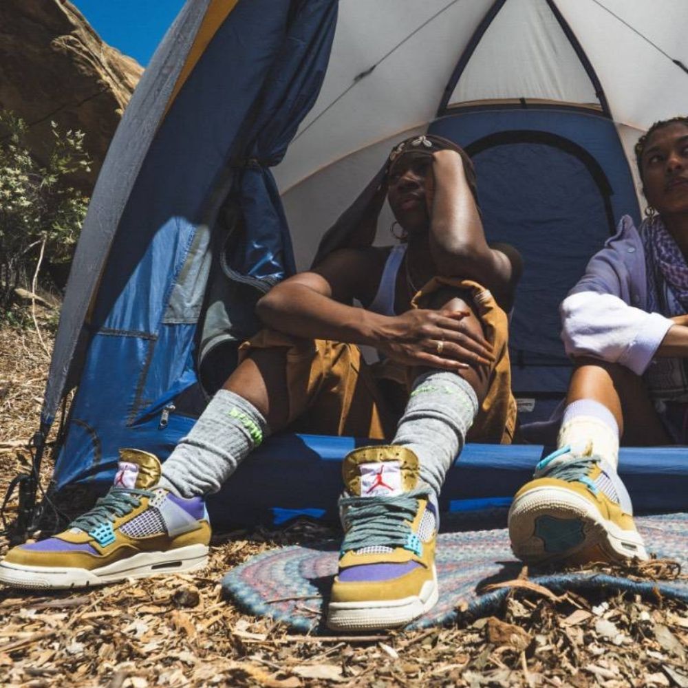 Air Jordan 4 Retro X Union LA Desert Moss Brown Blue