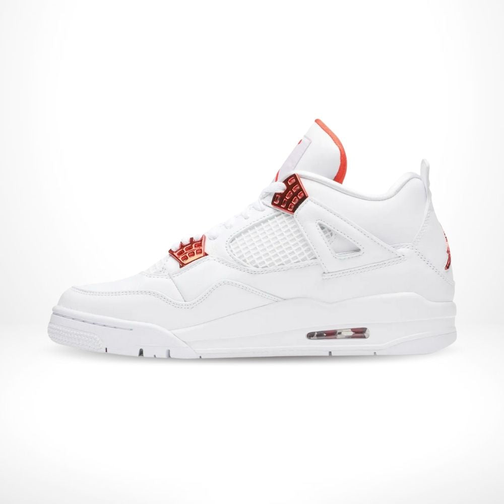 Air Jordan 4 Retro Orange Metallic White