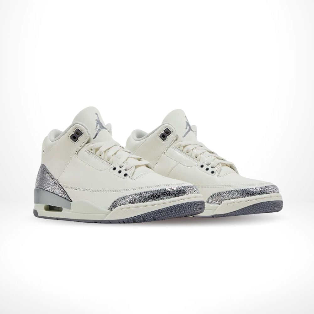 Air Jordan 3 Retro Sail Metallic Silver