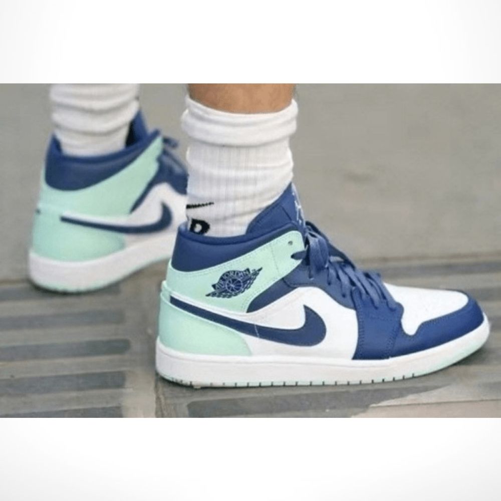 Air Jordan 1 Mid Blue Mint