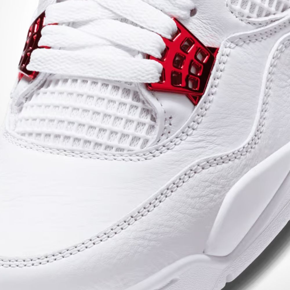 Air Jordan 4 Metallic Pack White Red