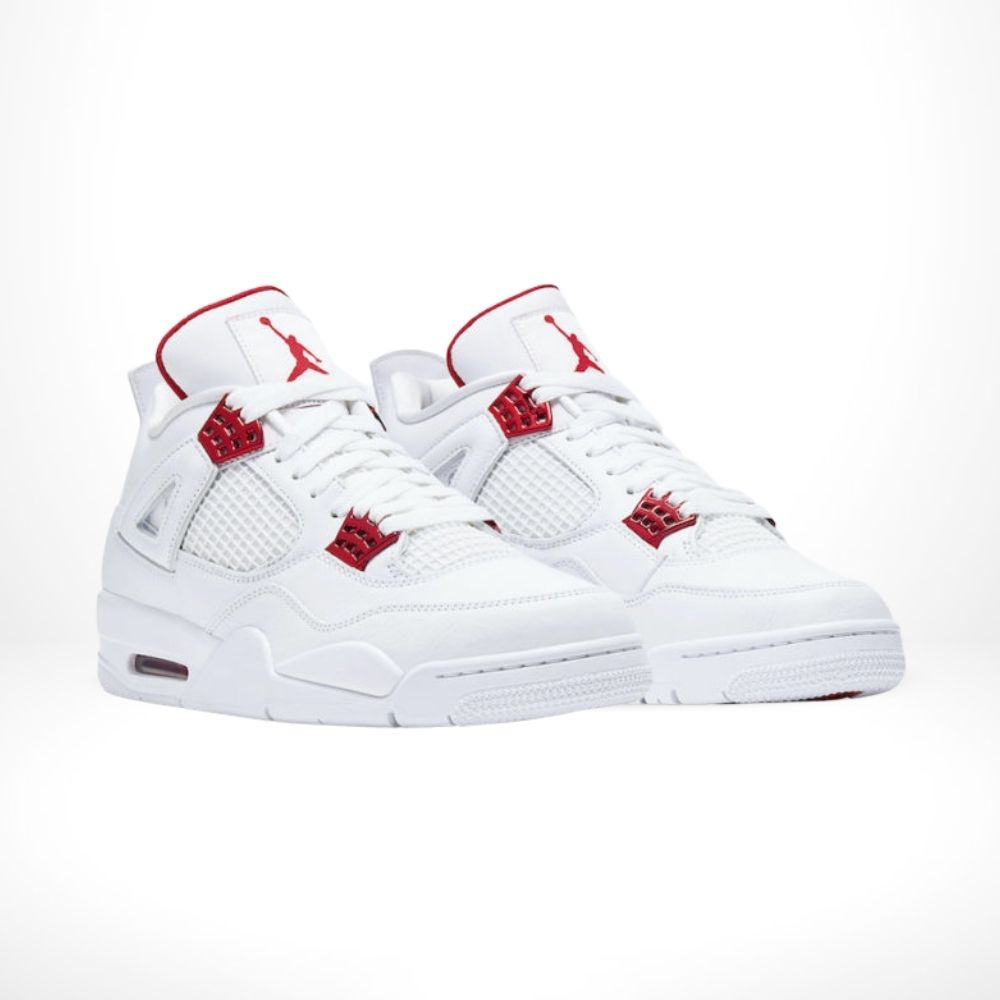 Air Jordan 4 Metallic Pack White Red