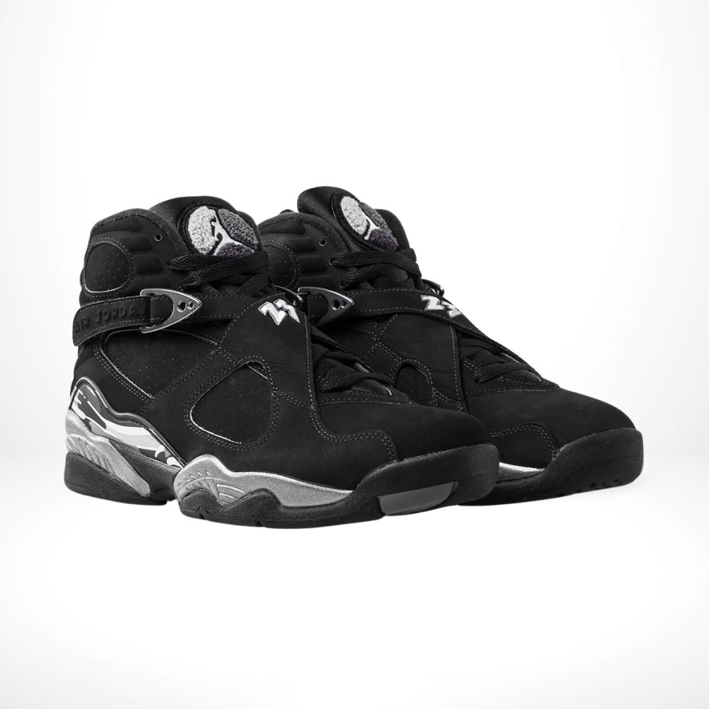 Air Jordan 8 Retro Chrome Triple Black